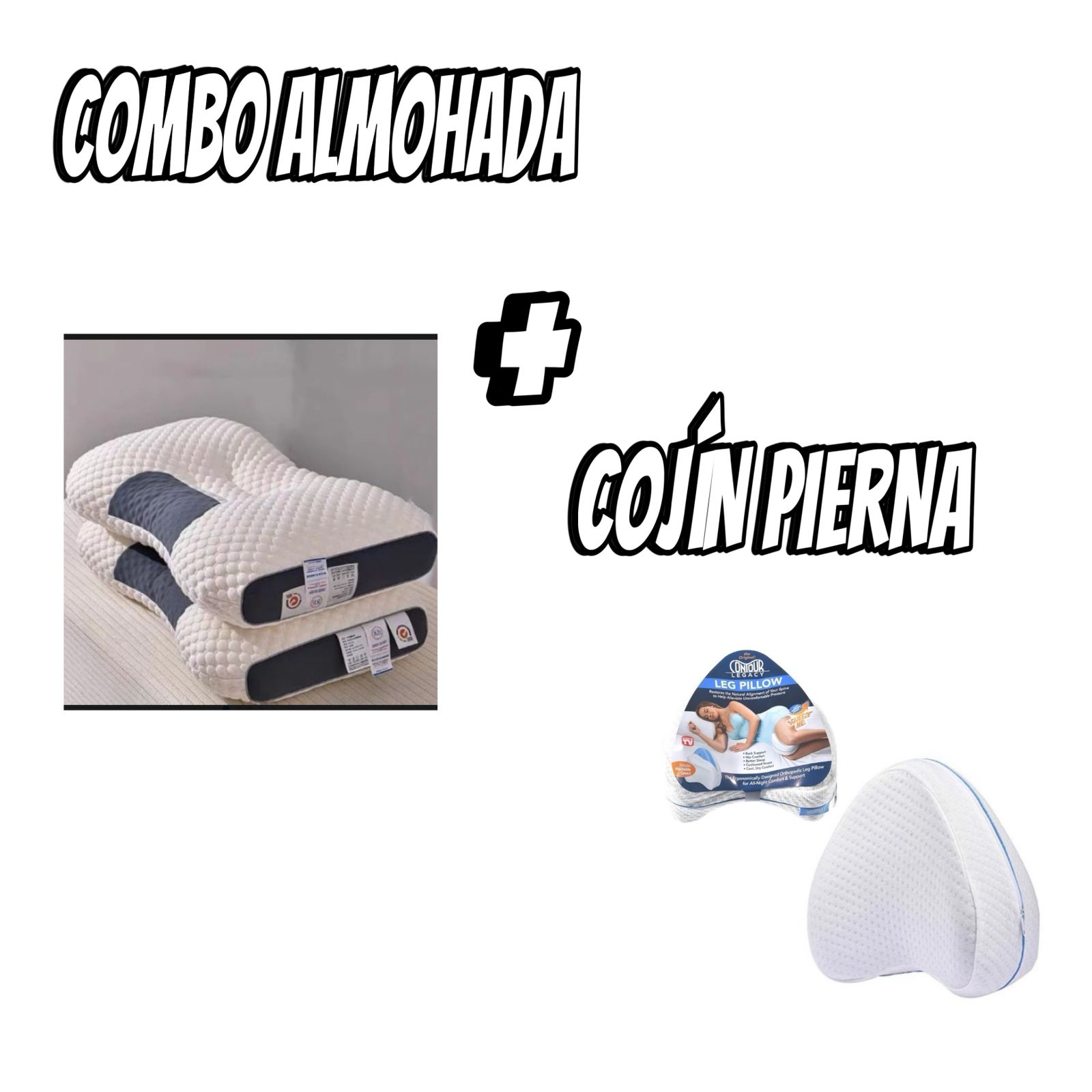 COMBO ALMOHADA + COJIN DE PIERNA
